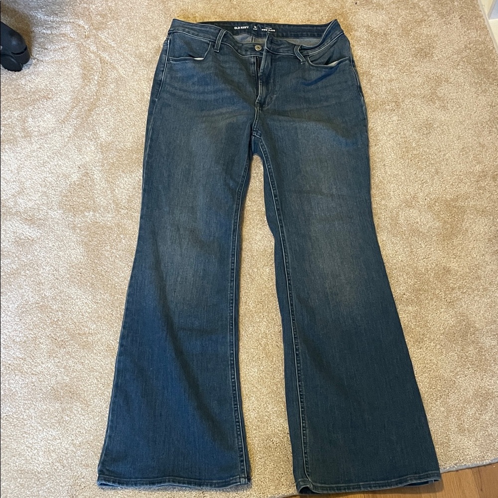 Old Navy Dark Blue Flare Jeans